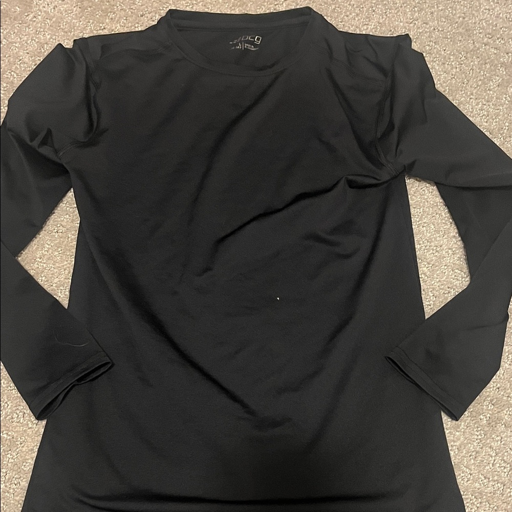 Boys BCG Black Long Sleeve Layer Performance Shirt Size L 14-16